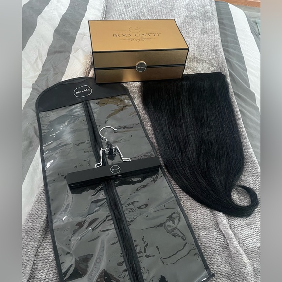 BELLAMI Professional 24 inch Clip In Volumizing Weft Extensions 100% Human Hair - Picture 1 of 10